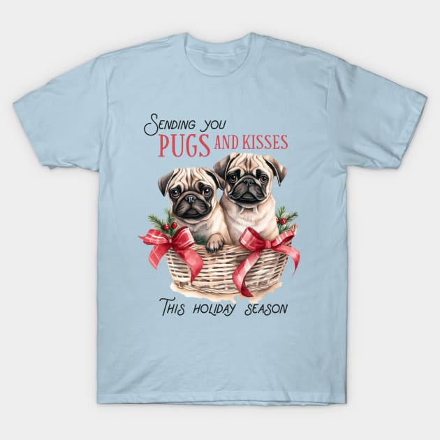 Pugs & Kisses T-Shirt by MuseMints